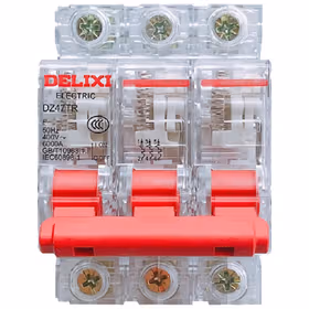 德力西电气 DZ47TR透明小型断路器；DZ47TR 透明MCB 6kA  3P C型 25A