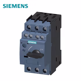 西门子 电动机保护断路器8A,A脱扣器5.5-8A,N脱扣器104A,用于电机保护,等级10,螺纹连接,横向辅助开关1NO+1NC；3RV60111HA15