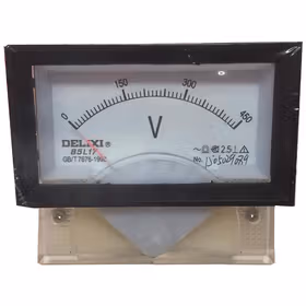 德力西电气 固定式直接作用模拟指示电测量仪表；85L17 电压表 100V