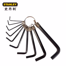 史丹利 10件套英制链式内六角扳手1/16"-3/8"；69-230
