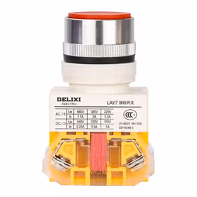 德力西电气 按钮开关；LAY7-11BN 红