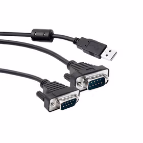 宇泰(UOTEK) USB转2口RS232串口线 转接线 9针COM数据线；UT-8812