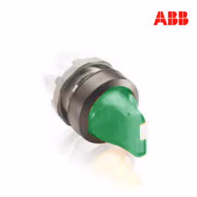 ABB M3SS三位置选择开关操作头部（带灯型）,绿色；M3SS2-11G