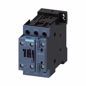 西门子 接触器DC24V  18.5kW 400V辅助触点1个常开触点+1个常闭触点,3极规格S0螺丝端子；3RT60281BB40