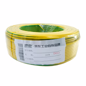 惠象 BV单芯硬电线；450/750V；1X4 黄绿双色；100米/卷