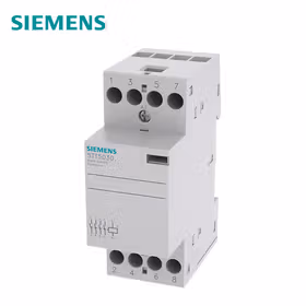 西门子 INSTA接触器带4个常开触点25A,230VAC220VDC控制电压；5TT5 25A 4NO 230AC/DC