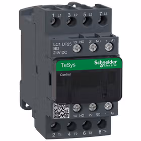 施耐德电气 国产TeSys D系列四极接触器,12A,24VDC；LC1DT25BDC