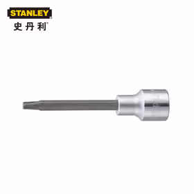 史丹利 12.5mm(1/2")系列100mm长花型旋具套筒T40；89-992