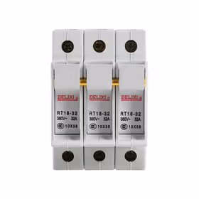 德力西电气 圆筒形帽熔断器底座；RT18-32 3P 座