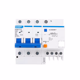 正泰 剩余电流动作断路器；NXBLE-32 3P+N C32 30mA 6kA