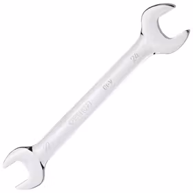 得力 镜面双开口扳手铬钒钢   22x24mm；DL33321