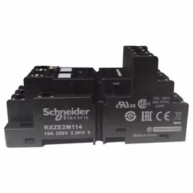 施耐德电气 中间继电器附件,混合式底座 2CO/4CO 螺钉端子；RXZE2M114