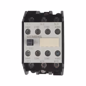 西门子 接触器AC50Hz,24V 16A 7.5kW 辅助触点：1个常闭触点,规格1螺纹连接；3TB42110XB0
