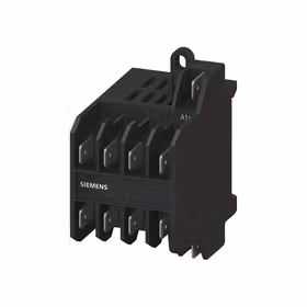 西门子 功率继电器,8.4A,4kW,4NO,12VDC,3极扁插头6.3x0.8mm；3TG10101BA4