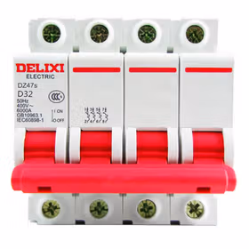 德力西电气 微型断路器；DZ47s D型 4P 32A
