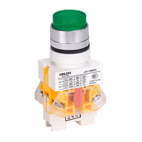 德力西电气 按钮开关；LAY7-01GN 红