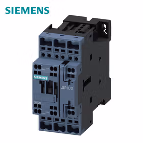 西门子 牵引接触器,25A,11kW,1NO+1NC带电子驱动装置24VDC,集成有可变电阻,3极,尺寸S0,笼卡式连接；3RT20262XB400LA2
