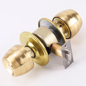 雨花泽 球形锁配60锁舌 宿舍卧室房门锁木门锁卫生间浴室厕所洗手间不锈钢锁芯球锁圆锁