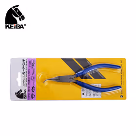 KEIBA(马牌) 电子45&deg;角曲型尖嘴钳(无牙)140mm；F-645