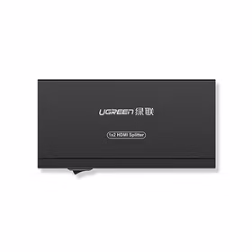 绿联（UGREEN） hdmi一分二分配器分线器1进2出视频4k投影仪带音频高清一拖二电脑显示器1分 40201 HDMI1.4标准款【1进2出】4K