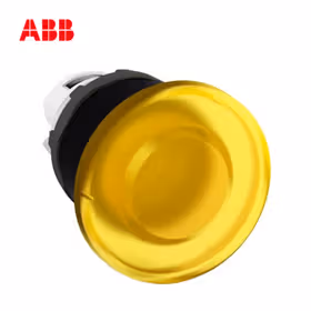 ABB MPM1蘑菇型按钮操作头部（带灯型）,黄色；MPM1-11Y