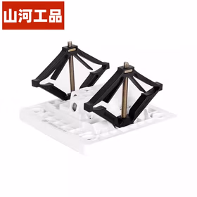 山河工品86型暗盒修复器 接线盒插座底盒固定器 开关盒菱形修补 80mm*65mm*48mm*26mm 尼龙PA66-70G33L 电镀五彩工艺 10只装（5对）