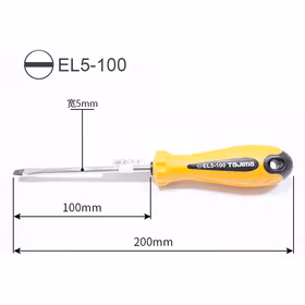 田岛 软胶小柄一字形螺丝批5X100mm；EL5-100(-)