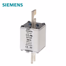 西门子 SITOR熔断片,含开槽的刀形触头,NH2,输入：400A,gR,UnAC：690V,Un直流：250V,前端标示警报器；3NE NH2 400A 690V ACgR开槽刀形触刀