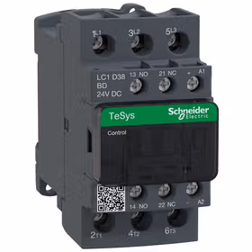 施耐德电气 国产TeSys D系列三极交流接触器 直流线圈,38A,24VDC；LC1D38BDC
