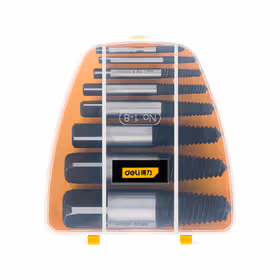 得力 螺丝取出器套装   8件套1#-8#；DH-QCQ008-WD1