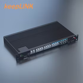keepLINK KP-9000-87-20GX8GC 三层机架式20个千兆光+8个千兆COMBO口 工业以太网交换机支持静态路由