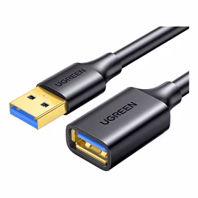 绿联(UGREEN) USB3.0延长线 黑色A公对A母镀金头线规:AWGOD:5.0MM2米铝箔袋包装；10373