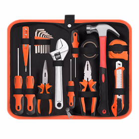 绿林（GREENER）家用工具箱全套装21件 电工工具套装多功能维修组合家用工具包