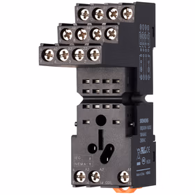 西门子 3RQ0系列 插拔针式继电器附件 底座 分离型 带手指保护 螺钉端子 4CO 10A；3RQ00841AD02