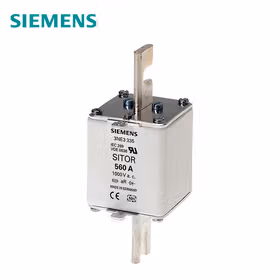 西门子 SITOR熔断片,含开槽的刀形触头,NH3,输入：560A,gR,UnAC：690V,Un直流：440V,前端标示警报器；3NE NH3 560A 690V ACgR开槽刀形触刀