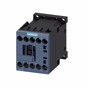 西门子 功率接触器,12A,5.5kW,1NO+1NC,480VAC,60Hz,3极,尺寸S0螺栓型端子连接；3RT20241AV60