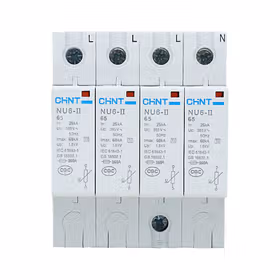正泰 电涌保护器 NU6-IIG 65kA/385V 4P；710270300000143