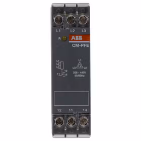 ABB CM系列三相监视器 ；CM-PFE, phase seq, 1 c/o, 208-440VAC