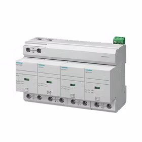 西门子 电涌保护器型号1要求等级B,UC350V保护组件可插拔4极,3+1电路用于TN-S和TT系统带远程显示；5SD74 T1 350V 100KA 3+1