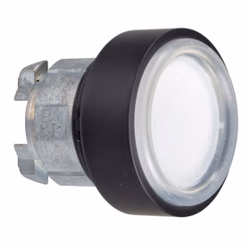 施耐德电气 复位按钮头(平头带透明膜),白色；ZB4BP1837