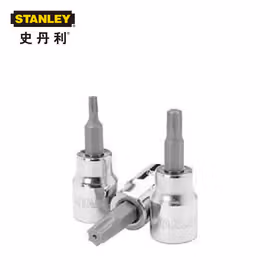 史丹利 10mm(3/8")系列50mm中孔花型旋具套筒TT25；93-085