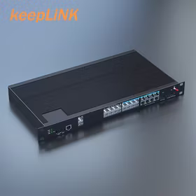 keepLINK KP-9000-87-2XG8GC8GT 工业交换机三层 2个万兆光+8个Combo口+8个千兆电口 支持静态路由
