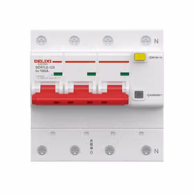 德力西电气 小型漏电保护器；DZ47LE-125 3P+N LI(C) 100A 300MA