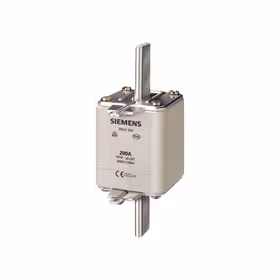 西门子 NH熔断片,NH3,输入：200A,gG,UnAC：500V,UnDC：440V,前端标示警报器,导电握耳；3NA3 3 200A 500V AC/440V DC gL/gG