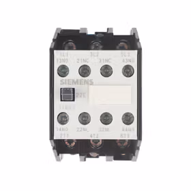 西门子 接触器AC50/60Hz,120V 16A 7.5kW 辅助触点：2个常开触点+2个常闭触点,规格1螺纹连接；3TB42220XK2