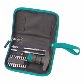 世达 24件T形柄棘轮螺丝批组套；09341