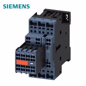 西门子 功率接触器,25A,11kW,2NO+2NC,AC110V,50Hz120VAC,60Hz,含插入式可变电阻,3极,尺寸S0弹簧型端子连接辅助开关不可分；3RT20262CK643MA0
