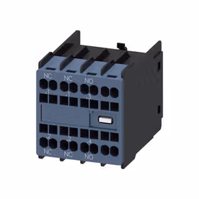 西门子 辅助开关正面,1NO+2NC电流路径1NC,1NO,1NO用于3RH2和3RT2笼卡式连接.1/.2,.1/.2,.3/.4；3RH29112HA12