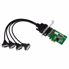 宇泰(UOTEK) 4口PCI-E转RS232串口卡 电脑串口扩展卡配串口线9针com口工业级；UT-784