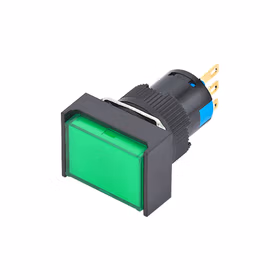 正泰 带灯自复平钮；NP6-11D/J 绿 24V LED